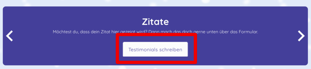 Markierter Button in einem Karussell