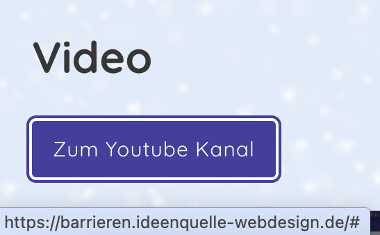 Button "Zum Youtube Kanal" mit angezeigtem Link zu #